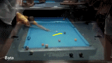 Bata-Humor -  Fun Sports Pool Table Best Off Shot 02 