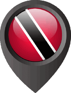 Fahnen Amerika Trinité et Tobago Standort-Pin 