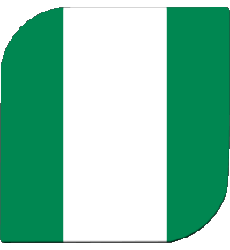 Drapeaux Afrique Nigéria Carré 