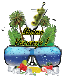 Mensajes Italiano Buone Vacanze Fondo transparente 20 