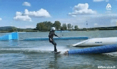 Humor -  Fun Sport Wasserski fahren Wakeboard Gamelle Fail 