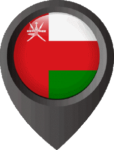 Bandiere Asia Oman Perno di posizione 