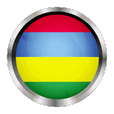 Flags Africa Mauritius Round - Rings 