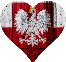 Bandiere Europa Polonia Cuore 