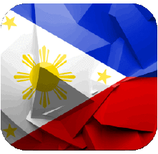 Drapeaux Asie Philippines Carré 