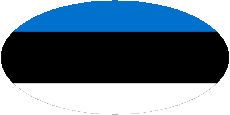 Drapeaux Europe Estonie Ovale 