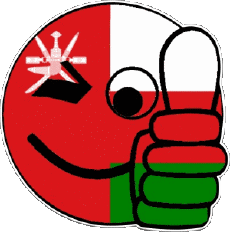 Bandiere Asia Oman Faccina - OK 