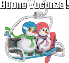 Messagi Italiano Buone Vacanze Iverno Serie 03 