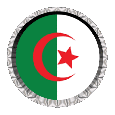 Drapeaux Afrique Algérie Rond - Anneaux 