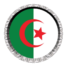 Flags Africa Algeria Round - Rings 
