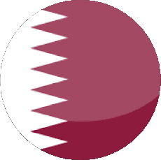 Bandiere Asia Qatar Tondo 