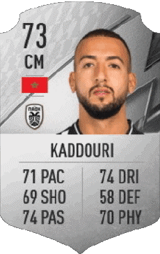 Videospiele F I F A - Karten Spieler Marokko Omar El Kaddouri 