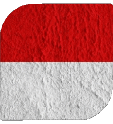 Drapeaux Europe Monaco Carré 