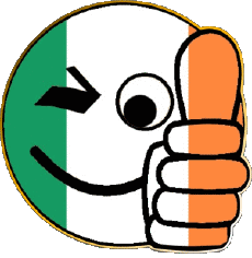 Flags Europe Ireland Smiley - OK 