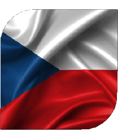 Bandiere Europa Repubblica Ceca Quadrato 