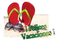 Mensajes Español Felices Vacaciones Fondo transparente 08 