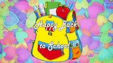 Messagi Inglese Happy Back to School Sfondo animato 007 
