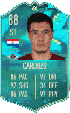 Multimedia Vídeo Juegos F I F A - Jugadores  cartas Paraguay Óscar Cardozo 