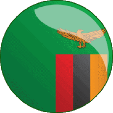 Fahnen Afrika Sambia Runde 