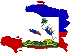 Drapeaux Amériques Haïti Carte 
