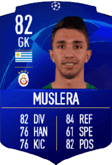 Multimedia Videospiele F I F A - Karten Spieler Uruguay Fernando Muslera 