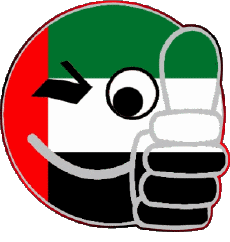Bandiere Asia Emirati Arabi Uniti Faccina - OK 