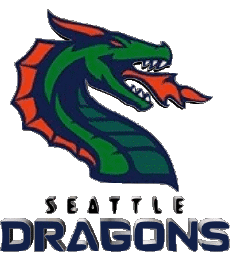 Sports FootBall U.S.A - X F L Seattle Dragons 