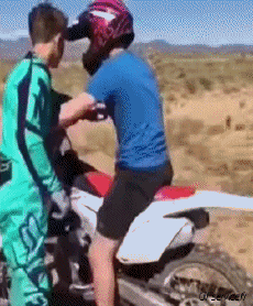 Humor -  Fun Transport Motorräder Cross Gamelles Fail 