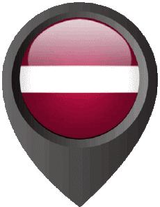 Fahnen Europa Lettland Standort-Pin 