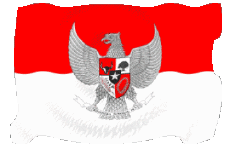 Fahnen Asien Indonesien Welligkeit 