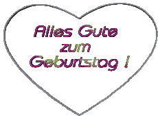 Messages Allemand Alles Gute zum Geburtstag Herz 001 