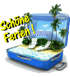 Messages Allemand Schöne Ferien Fond Transparent 10 