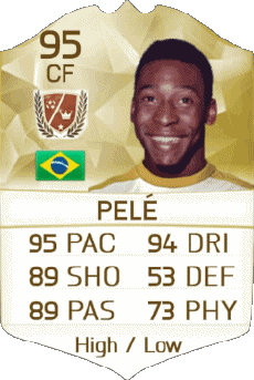 Multimedia Vídeo Juegos F I F A - Jugadores  cartas Brasil Pelé 