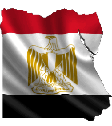 Bandiere Africa Egitto Carta Geografica 