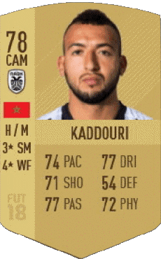 Sportivo F I F A - Giocatori carte Marocco Omar El Kaddouri 