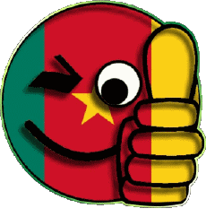Flags Africa Cameroon Smiley - OK 