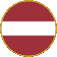 Bandiere Europa Lettonia Tondo 