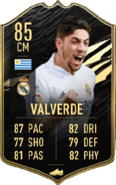 Multimedia Vídeo Juegos F I F A - Jugadores  cartas Uruguay Federico Valverde 