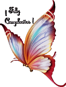 Nachrichten Spanisch Feliz Cumpleaños Mariposas 008 