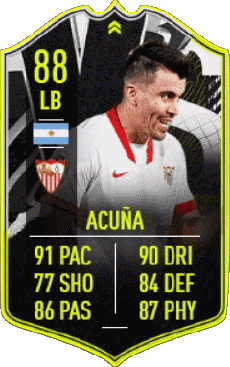 Multi Média Jeux Vidéo F I F A - Joueurs Cartes Argentine Marcos Acuña 