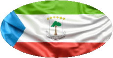 Bandiere Africa Guinea Equatoriale Ovale 01 