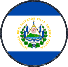 Fahnen Amerika Salvador Runde 