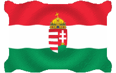 Banderas Europa Hungría Ondulación 