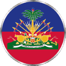 Bandiere America Haiti Rond 