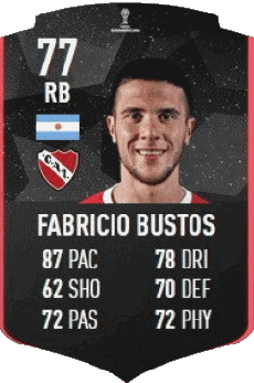 Multimedia Vídeo Juegos F I F A - Jugadores  cartas Argentina Fabricio Bustos 