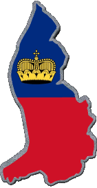 Banderas Europa Liechtenstein Mapa 