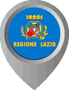 Flags Europe Italy Lazio Location Pin 
