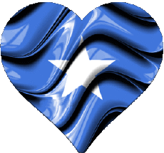 Bandiere Africa Somalia Cuore 