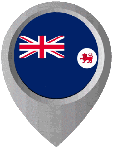 Drapeaux Océanie Australie Tasmania Epingle de Localisation 