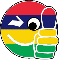 Banderas África Isla mauricio Smiley - OK 